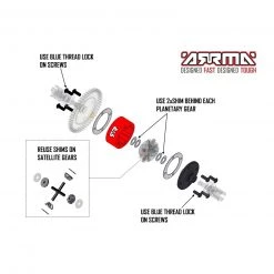 ARRMA Metal Diff Case -ARRMA Sales ARA220050 A1 WQFHRFZD