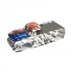 ARRMA 1/7 Painted Body, Silver/Red: INFRACTION 6S BLX