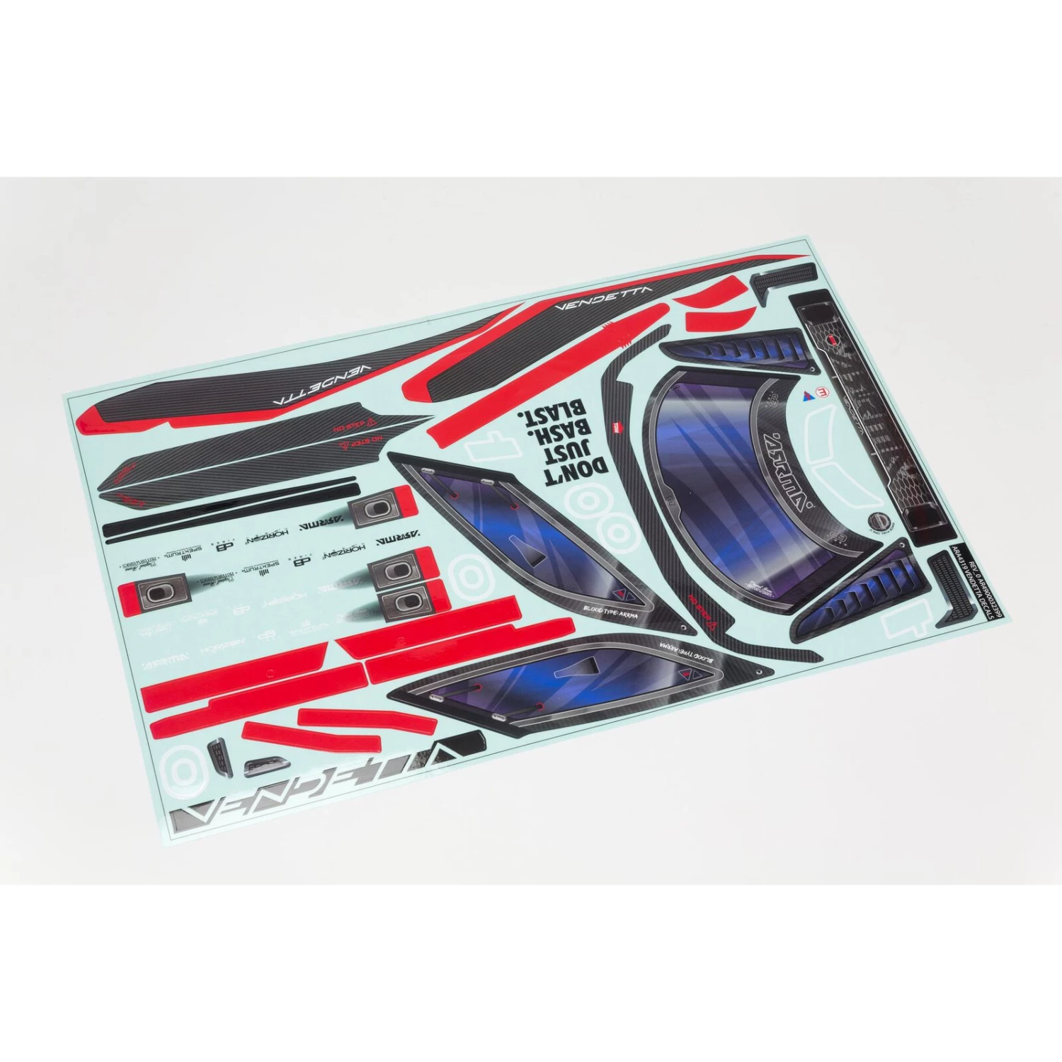 ARRMA 1/8 Clear Body with Decals: VENDETTA 4X4 4 ARRMA 1/8 Clear Body with Decals: VENDETTA 4X4 - Image 2