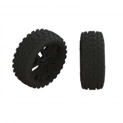 ARRMA Dboots '2HO' Tire Set Glued Gun Metal (2)