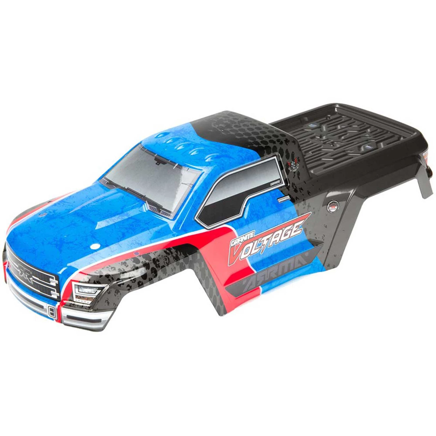 ARRMA 1/10 Painted Body with Decals, Blue/Black: GRANITE VOLTAGE 3 ARRMA 1/10 Painted Body with Decals, Blue/Black: GRANITE VOLTAGE