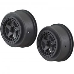 ARRMA 1/10 Short Course Front/Rear 2.2/3.0 Wheels, 14mm Hex, Black (2)