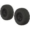 ARRMA 1/10 dBoots Fortress SC 2.2/3.0 Pre-Mounted Tires, 14mm Hex, Black (2)